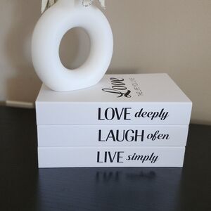 Set Of Three Cartoon Book Boxes Decore